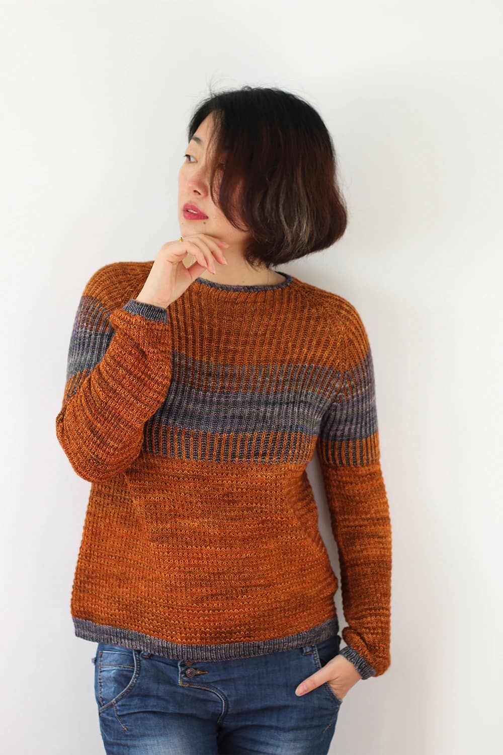 patron tricot pull brioche Grand Môme 2