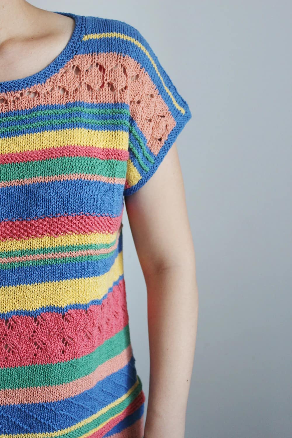 patron tricot pull femme été Shana top léger