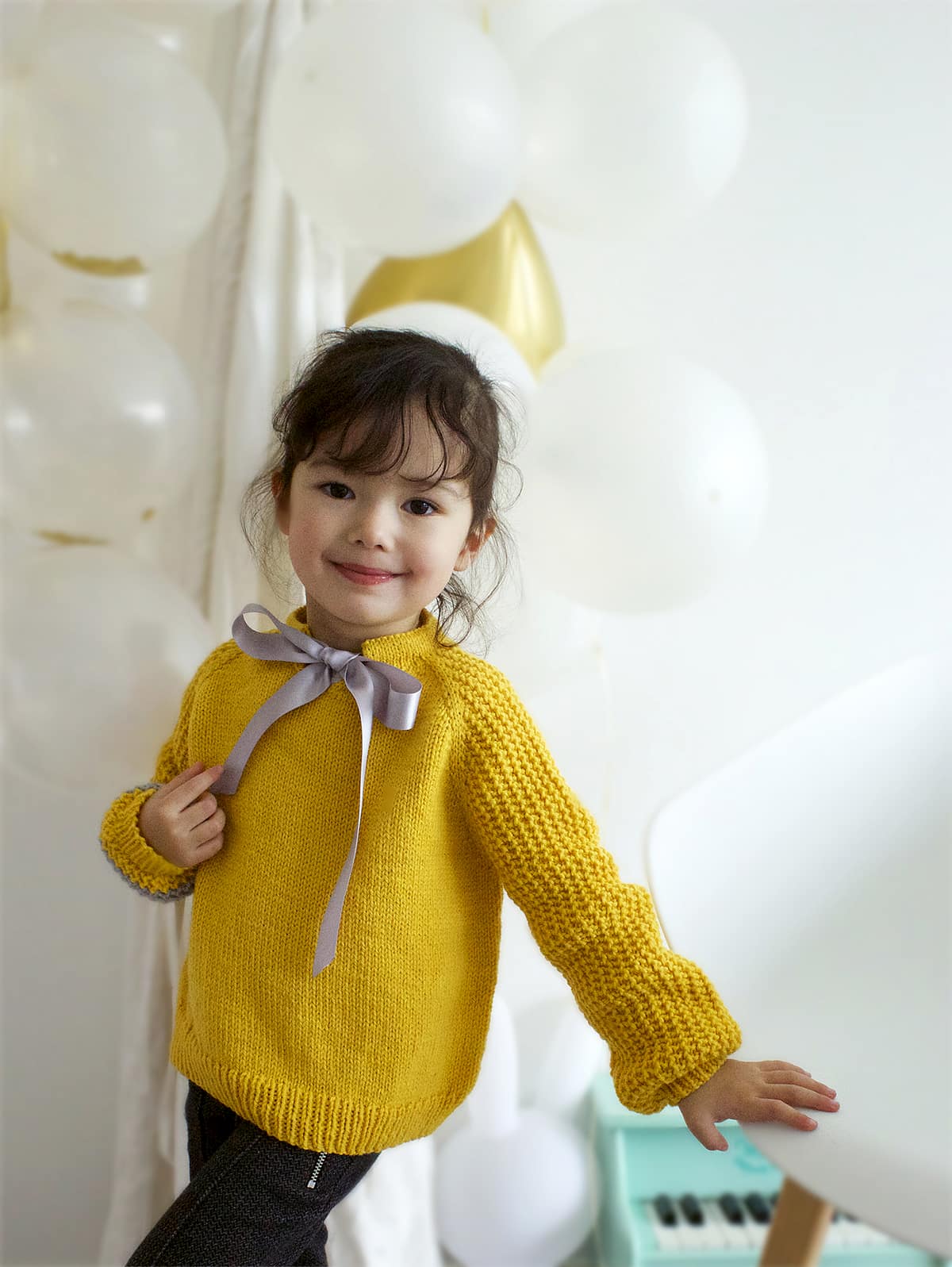 patron tricot pull fille - Molis 3