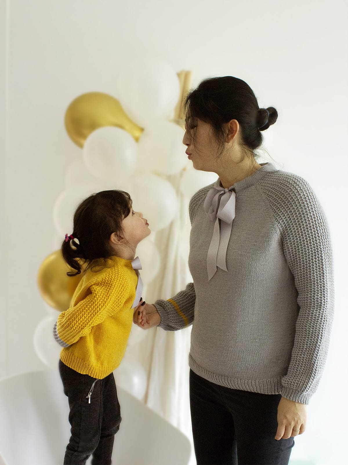 patron tricot pull mère fille - Molis 2