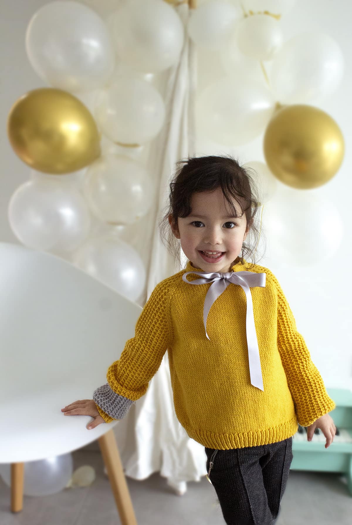 patron tricot pull fille - Molis 5