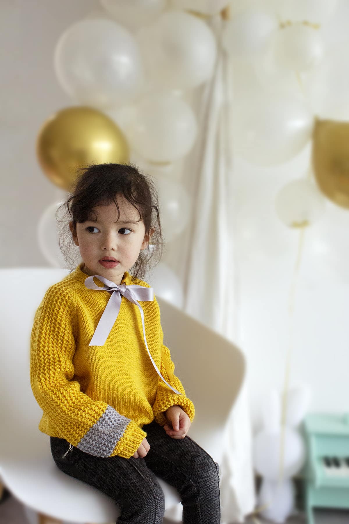 patron tricot pull fille - Molis 4