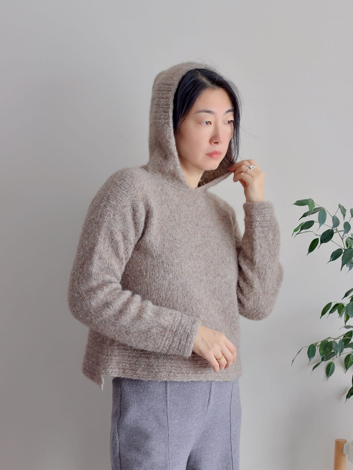 Patron tricot pull capuche Aiyue