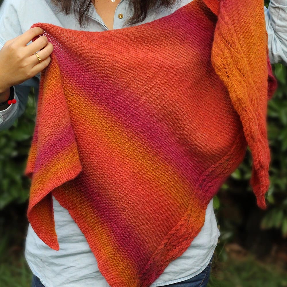 châle tricot femme Yuyuan Xiaowei Design 3