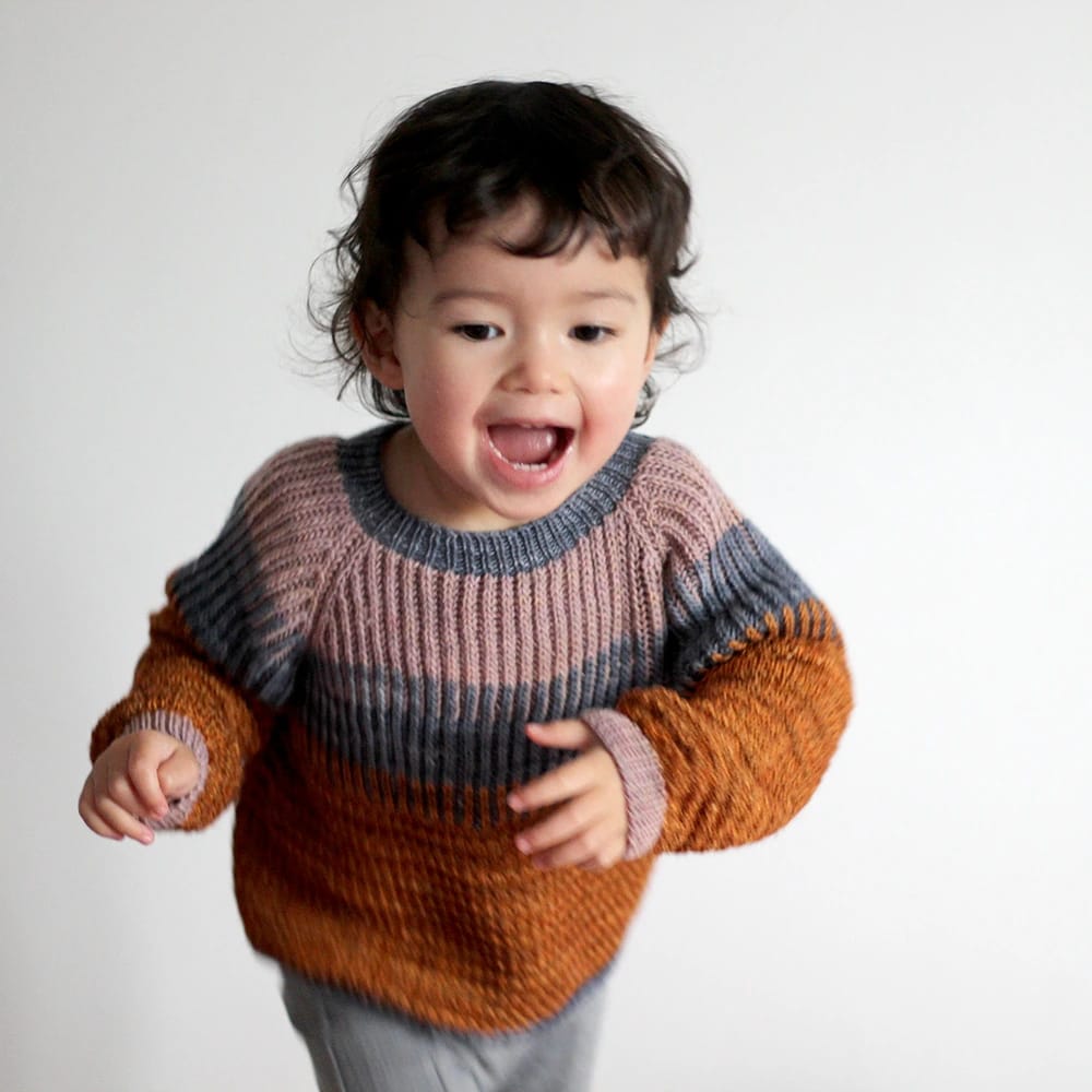 patron tricot pull brioche Little Môme 2