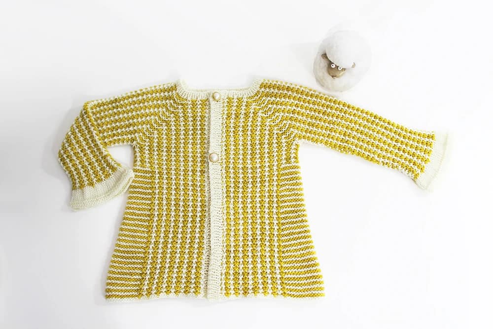 patron tricot gilet enfant Chesin cardigan top down