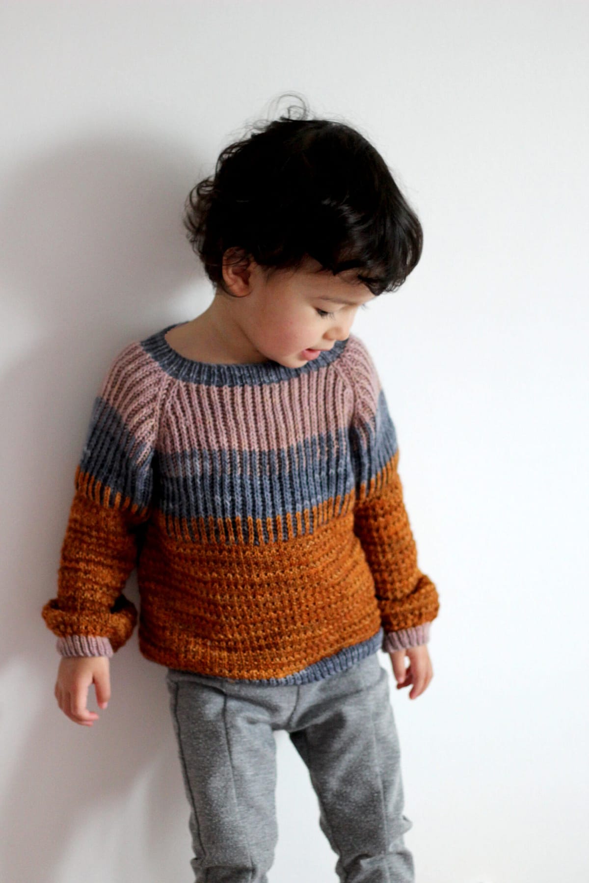 patron tricot pull brioche Little Môme 5