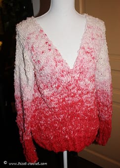 pull avec laine en dégradé