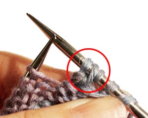 tricot point étoile