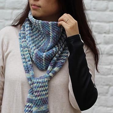 patron tricot écharpe ciel étoilé