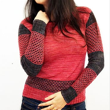 patron PDF tricot pull femme Grande Muraille 1