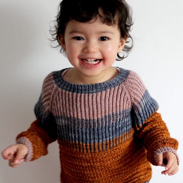 patron tricot pull brioche Little Môme 1