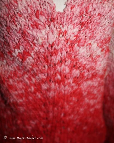 pull avec laine en dégradé