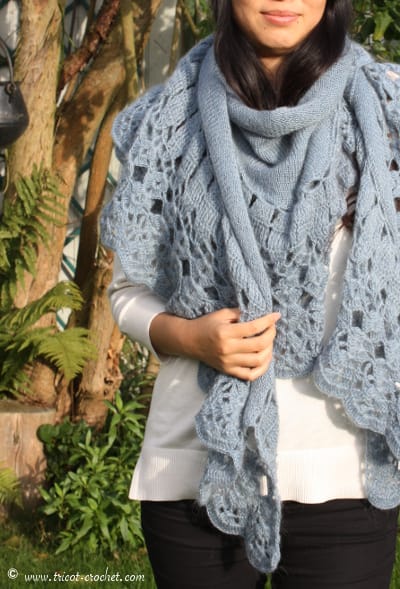 tuto chale tricot moonlight