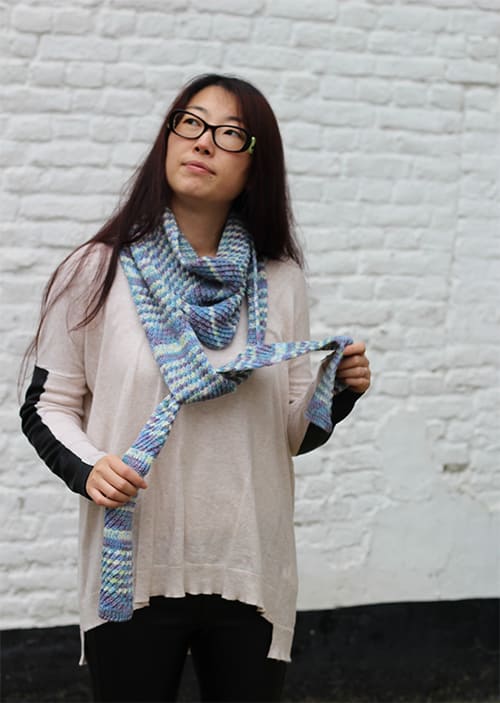 écharpe tricot femme élégante Ciel Étoilé