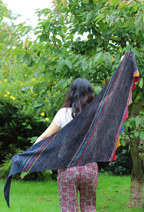 Patron châle give me a color