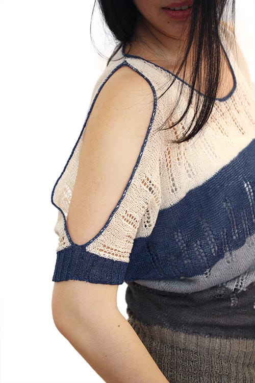 patron PDF tricot top femme EdenTop