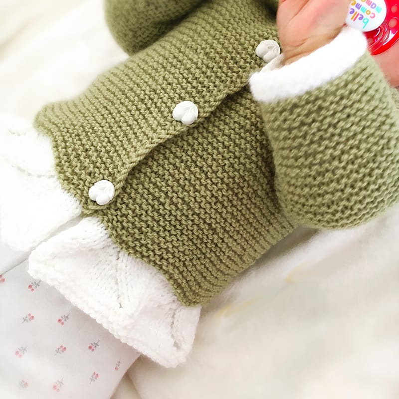 patron tricot cardigan bébé