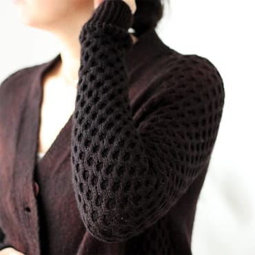 gilet tricot femme Suanli avec torsades Xiaowei