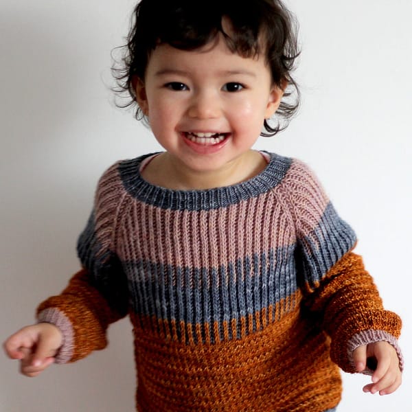 patron tricot pull brioche Little Môme 1