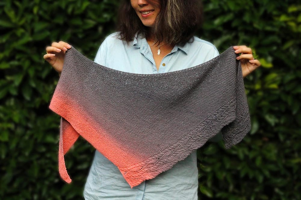 châle tricot femme Yuyuan Xiaowei Design 1