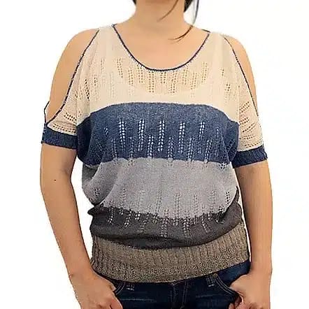 patron tricot pull d'été femme Edentop